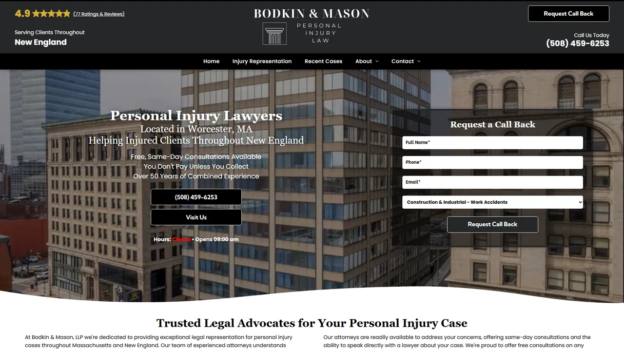 Bodkin & Mason, LLP - Worcester, MA office in Worcester, Massachusetts