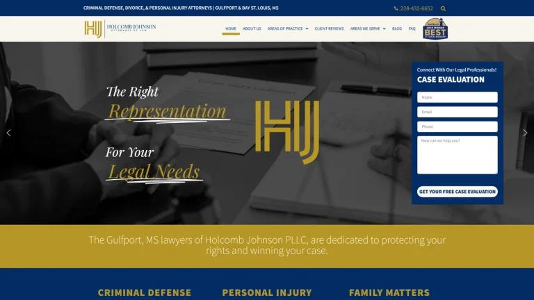 Holcomb Johnson Attorneys at Law - Gulfport, MS - Attorney in Gulfport