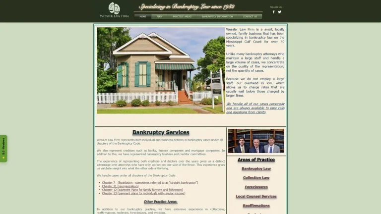 Wessler Bankruptcy Law Firm - Gulfport, MS - Attorney in Gulfport