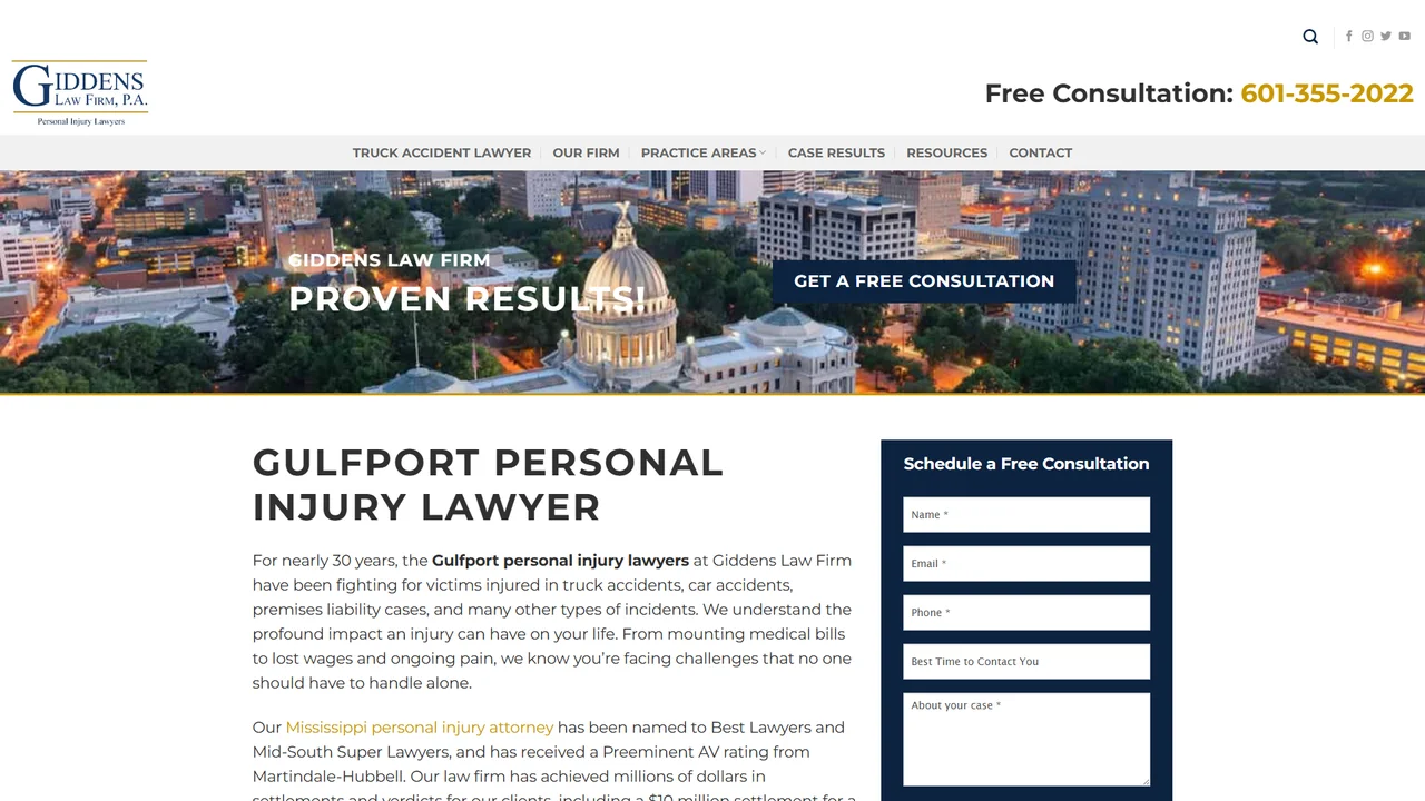Giddens Law Firm - Gulfport, MS office in Gulfport, Mississippi
