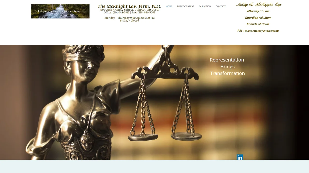 The McKnight Law Firm, PLLC - Gulfport, MS office in Gulfport, Mississippi