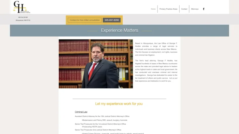 Law Office of George F Heidke - Albuquerque, NM - Attorney in Albuquerque