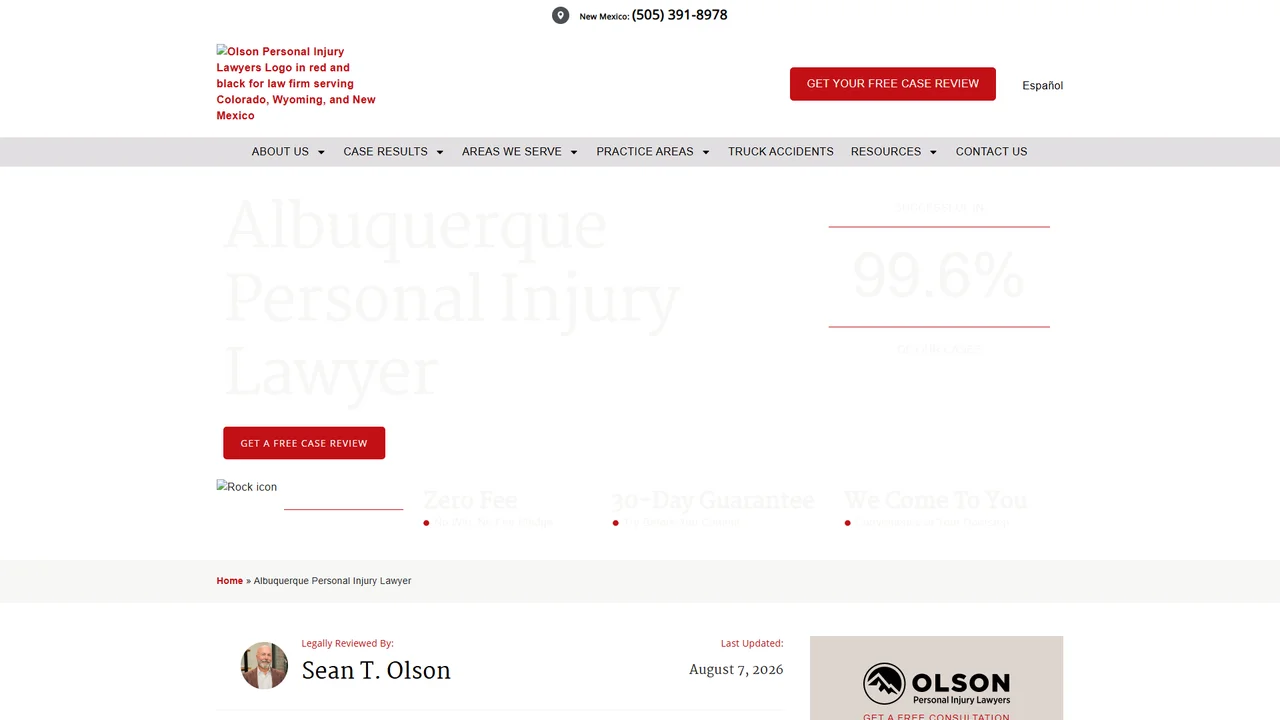 Olson Personal Injury Lawyers - Albuquerque, NM office in Albuquerque, New Mexico