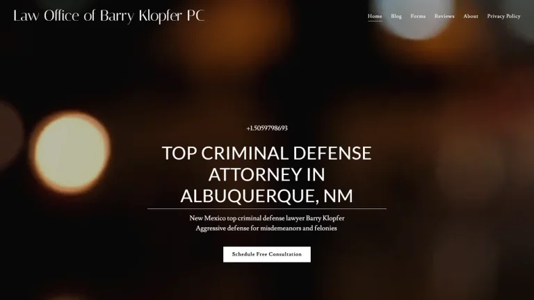 Law Office of Barry Klopfer P.C. - Albuquerque, NM - Attorney in Albuquerque