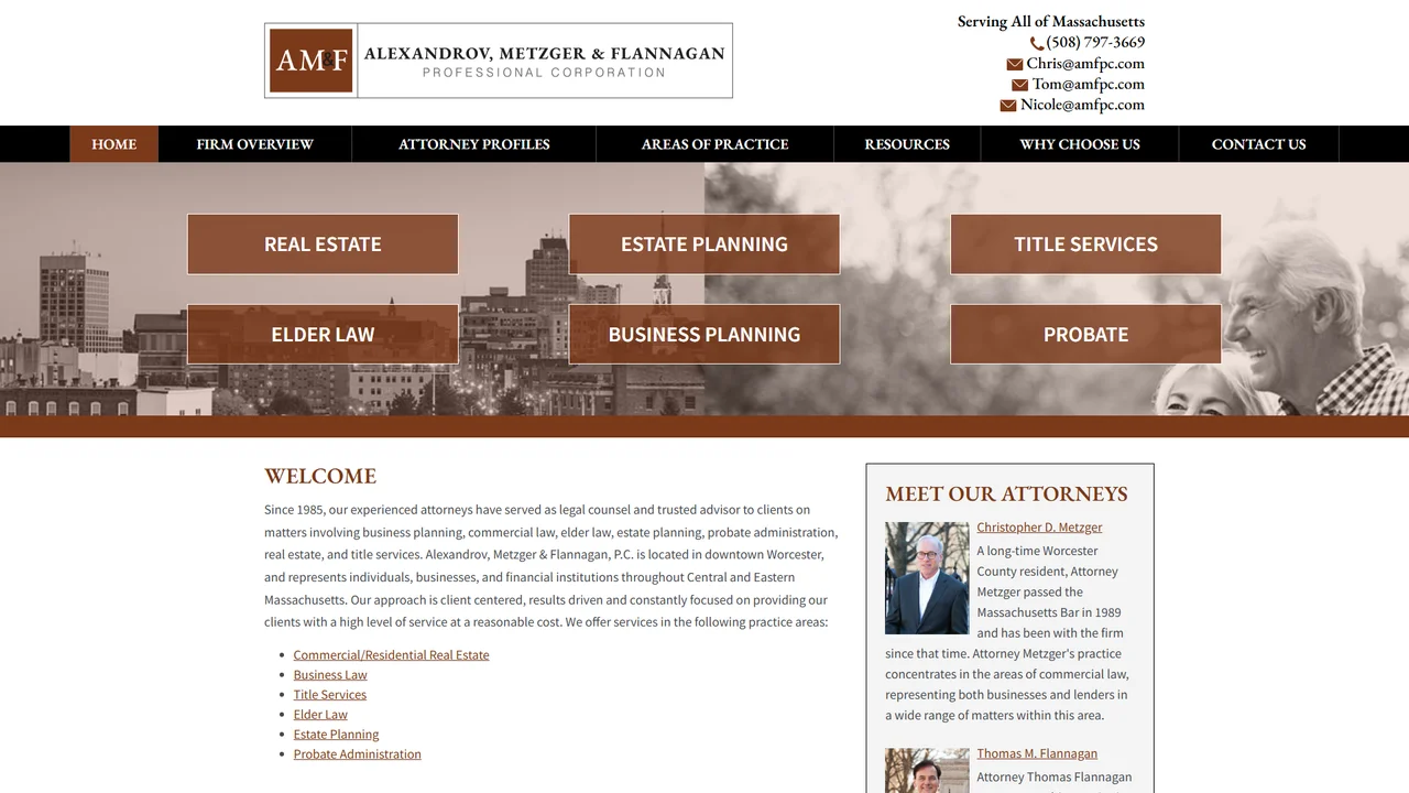Alexandrov, Metzger & Flannagan, P.C. - Worcester, MA office in Worcester, Massachusetts