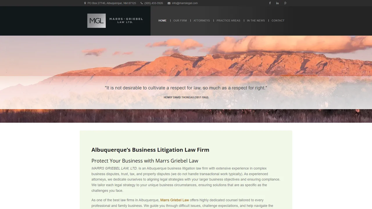 Marrs Griebel Law, LTD. - Albuquerque, NM office in Albuquerque, New Mexico