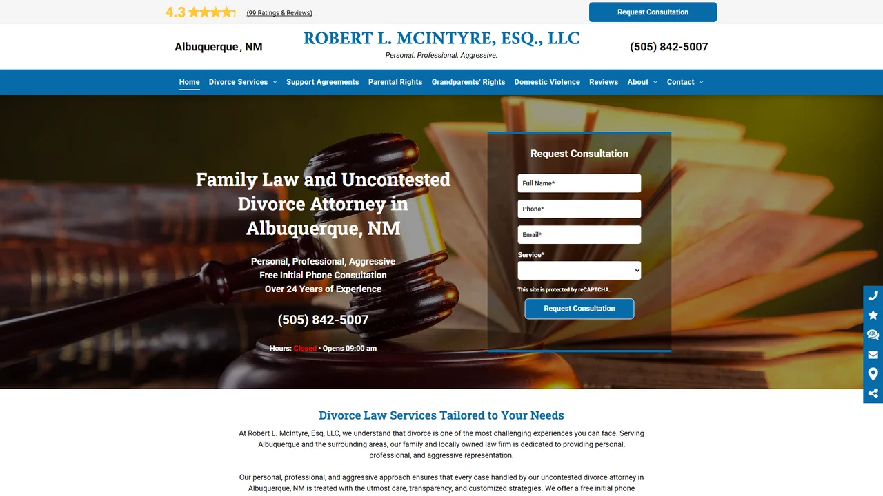 Robert L. McIntyre, Esq., LLC - Albuquerque, NM office in Albuquerque, New Mexico