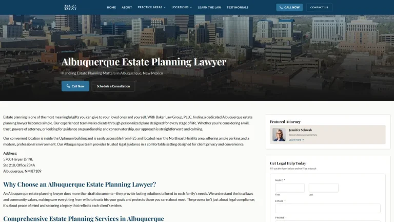 Baker Law Group, PLLC - Albuquerque, NM - Attorney in Albuquerque