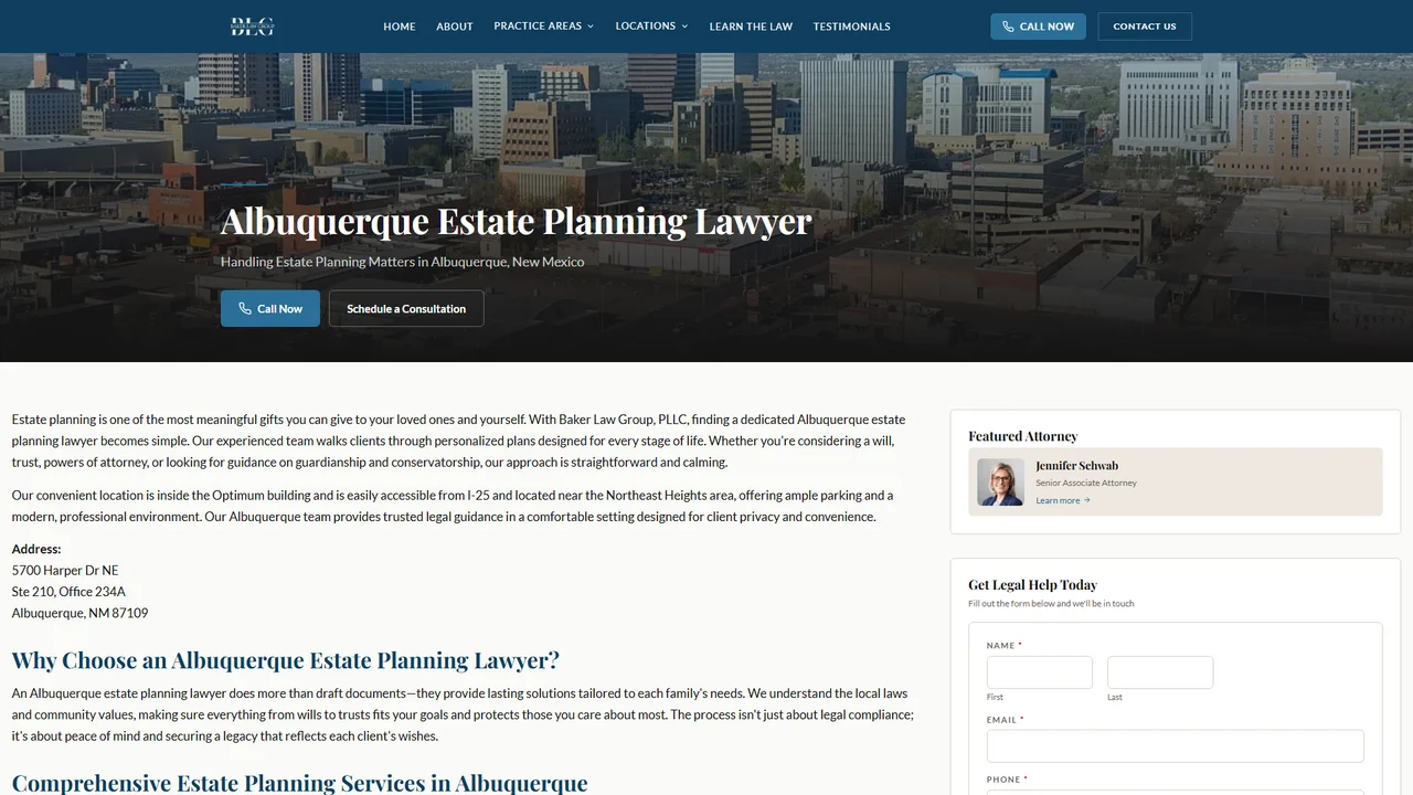 Baker Law Group, PLLC - Albuquerque, NM office in Albuquerque, New Mexico