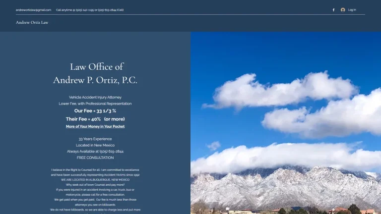 Law Office of Andrew Ortiz PC - Albuquerque, NM - Attorney in Albuquerque