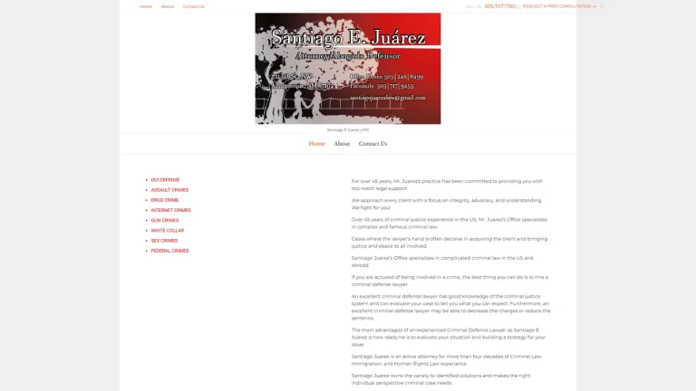 Law Office of Santiago E. Juarez - Albuquerque, NM - Attorney in Albuquerque