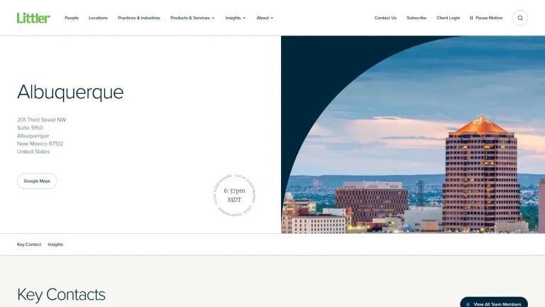 Littler Mendelson P.C. - Albuquerque, NM - Attorney in Albuquerque
