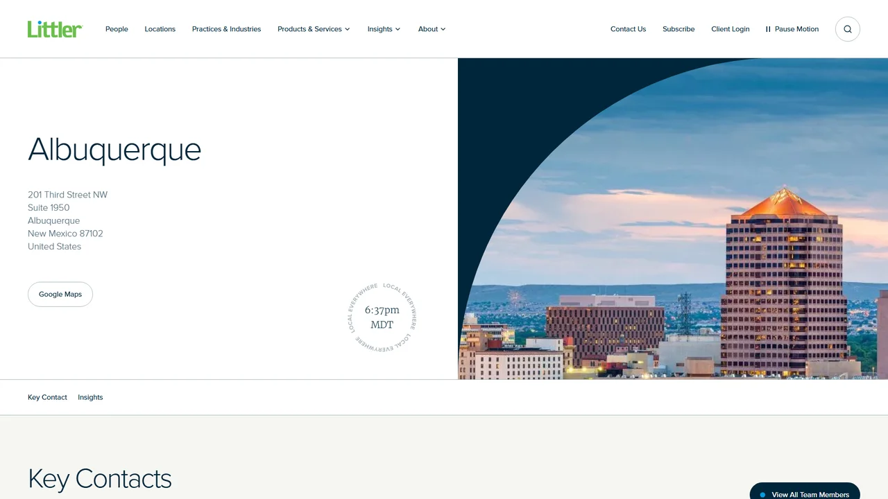 Littler Mendelson P.C. - Albuquerque, NM office in Albuquerque, New Mexico