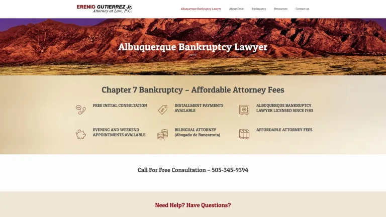 Erenio (Ernie) Gutierrez Jr., Attorney at Law P.C. - Albuquerque, NM - Attorney in Albuquerque