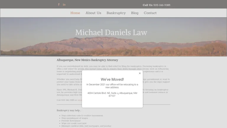 Michael K. Daniels, Attorney at Law - Albuquerque, NM - Attorney in Albuquerque