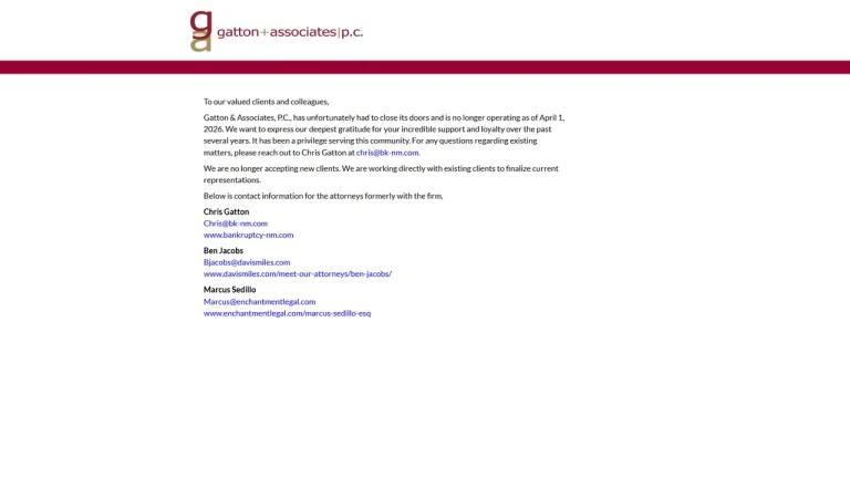 Gatton & Associates, P.C. - Albuquerque, NM - Attorney in Albuquerque