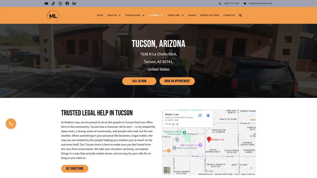 Modern Law - Tucson, AZ office in Tucson, Arizona