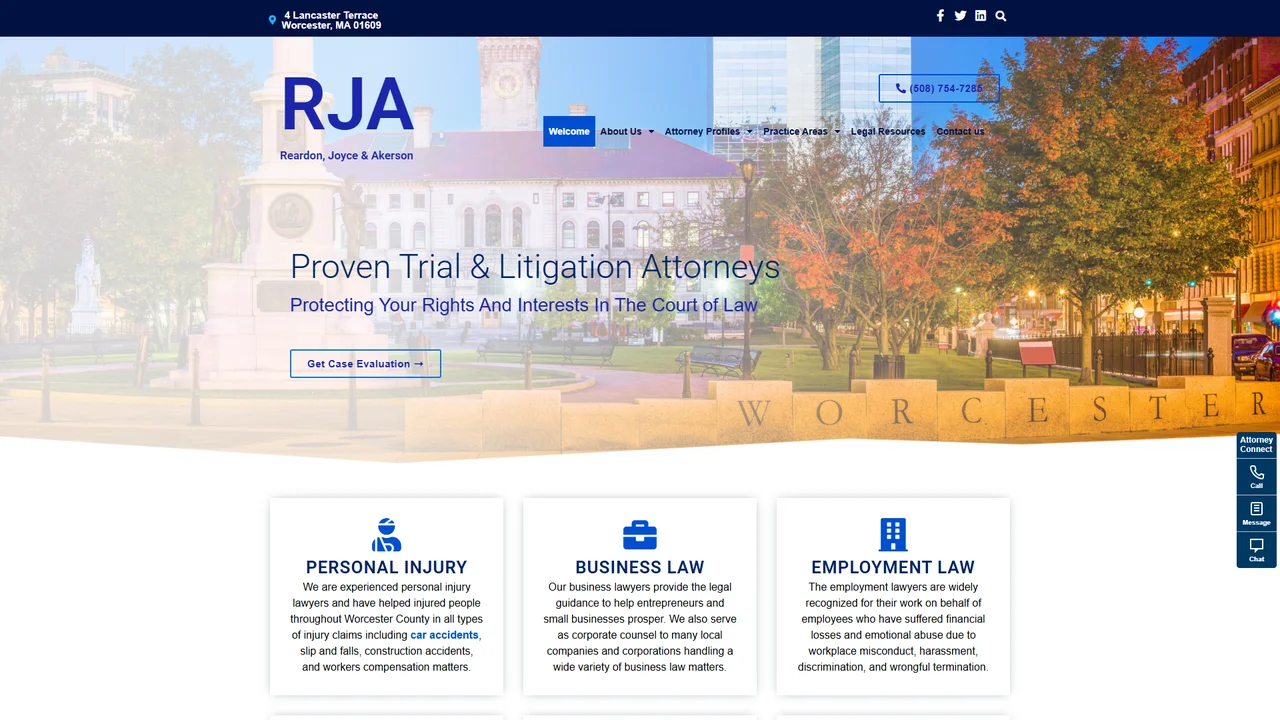 Reardon, Joyce & Akerson, PC - Worcester, MA office in Worcester, Massachusetts