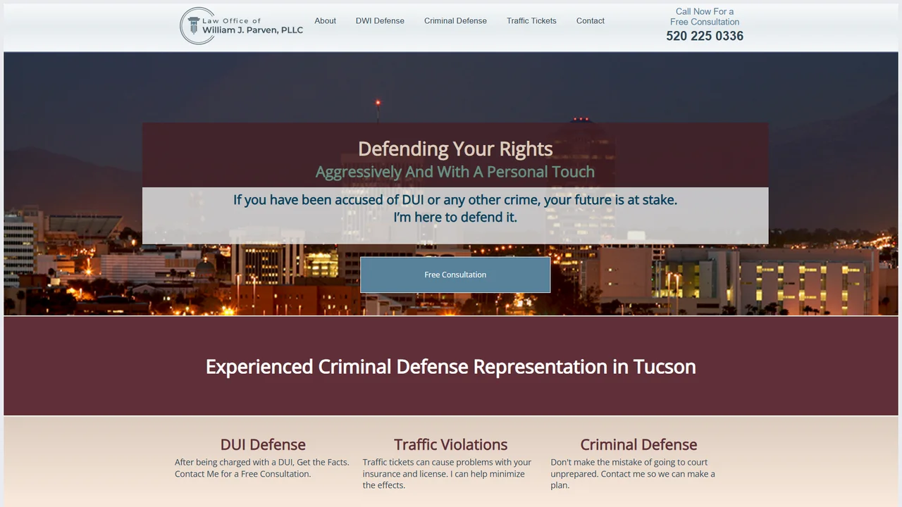 Law Office of William J. Parven - Tucson, AZ office in Tucson, Arizona