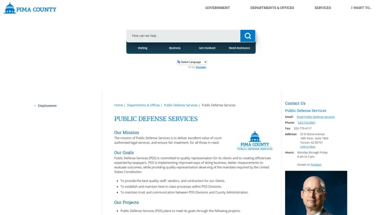 Pima County Public Defense Services - Tucson, AZ - Attorney in Tucson