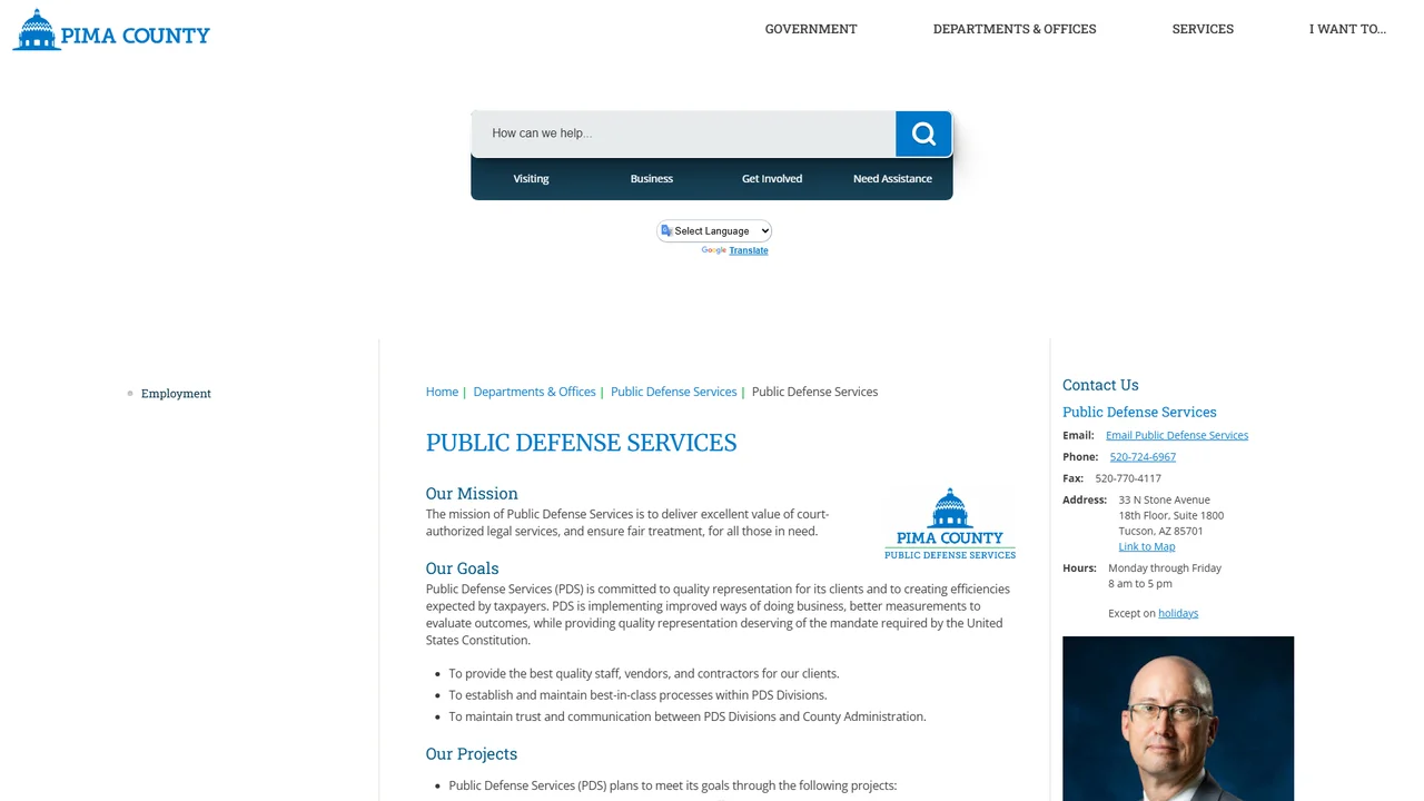 Pima County Public Defense Services - Tucson, AZ office in Tucson, Arizona