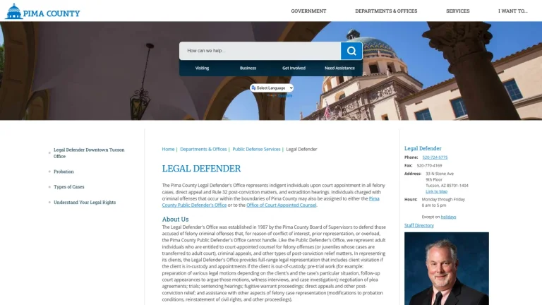 Pima County Legal Defender - Tucson, AZ - Attorney in Tucson