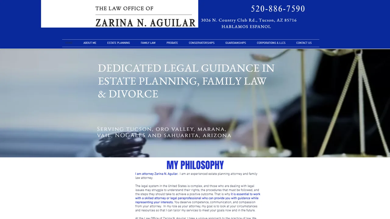 Law Office of Zarina N. Aguilar - Tucson, AZ office in Tucson, Arizona