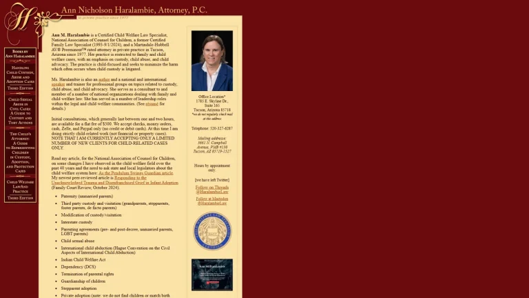Ann Nicholson Haralambie, Attorney, P.C. - Tucson, AZ - Attorney in Tucson