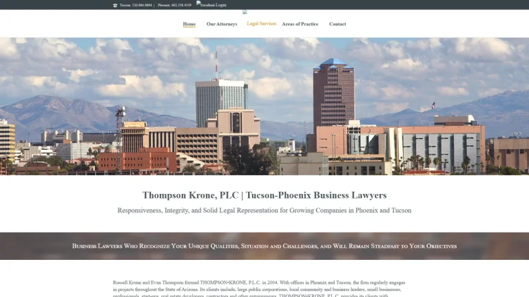 Thompson Krone PLLC - Tucson, AZ - Attorney in Tucson