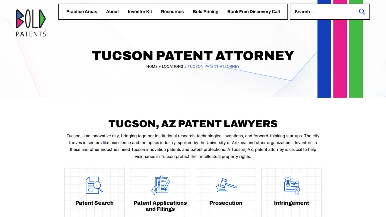 Bold Patents Law Firm - Tucson, AZ office in Tucson, Arizona