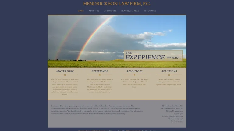 Hendrickson Law Firm PC - Billings, MT - Attorney in Billings