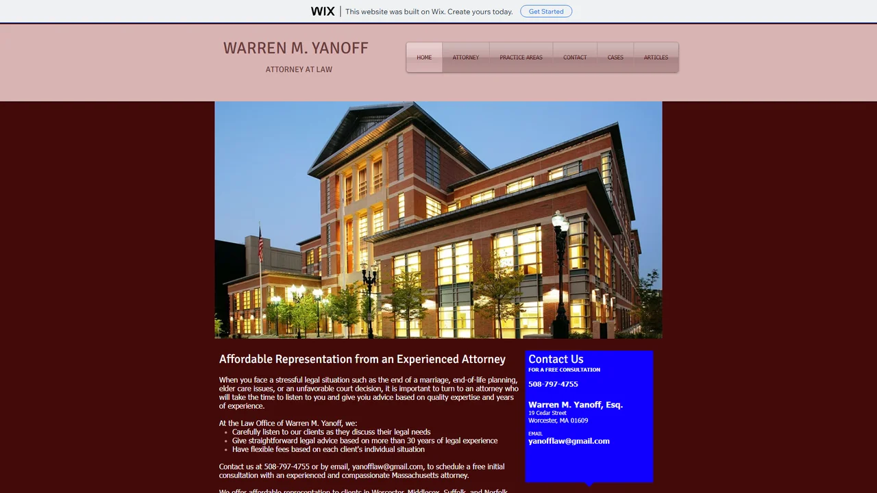 Law Office of Warren Yanoff - Worcester, MA office in Worcester, Massachusetts