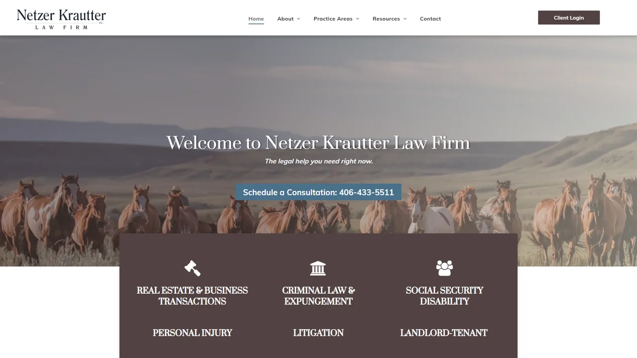 Netzer Krautter Law Firm, P.C. - Billings, MT office in Billings, Montana
