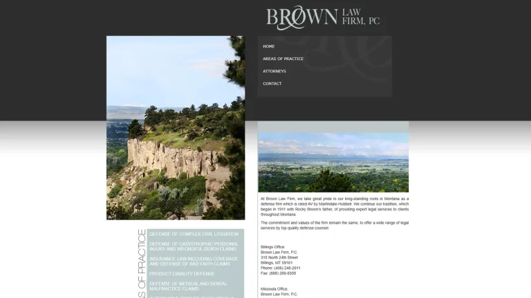 Brown Law Firm, P.C. - Billings, MT - Attorney in Billings