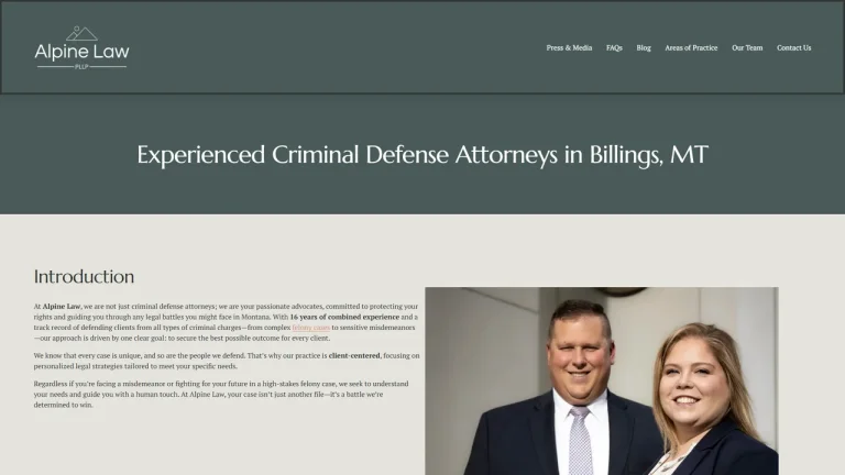 Alpine Law PLLP - Billings, MT - Attorney in Billings