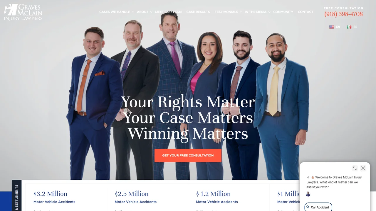 Graves McLain Injury Lawyers - Tulsa, OK office in Tulsa, Oklahoma