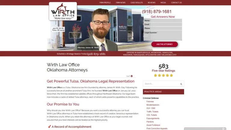 Wirth Law Office - Tulsa, OK - Attorney in Tulsa