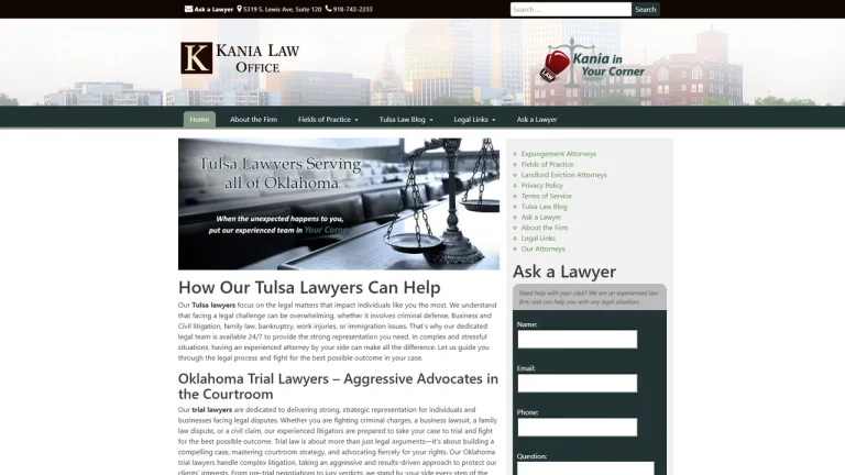 Kania Law Office - Tulsa, OK - Attorney in Tulsa