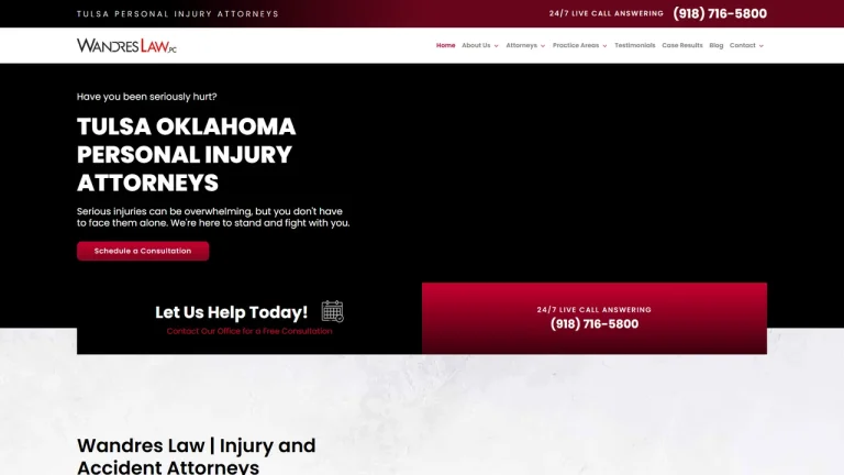 Wandres Law Injury and Accident Attorneys - Tulsa, OK - Attorney in Tulsa