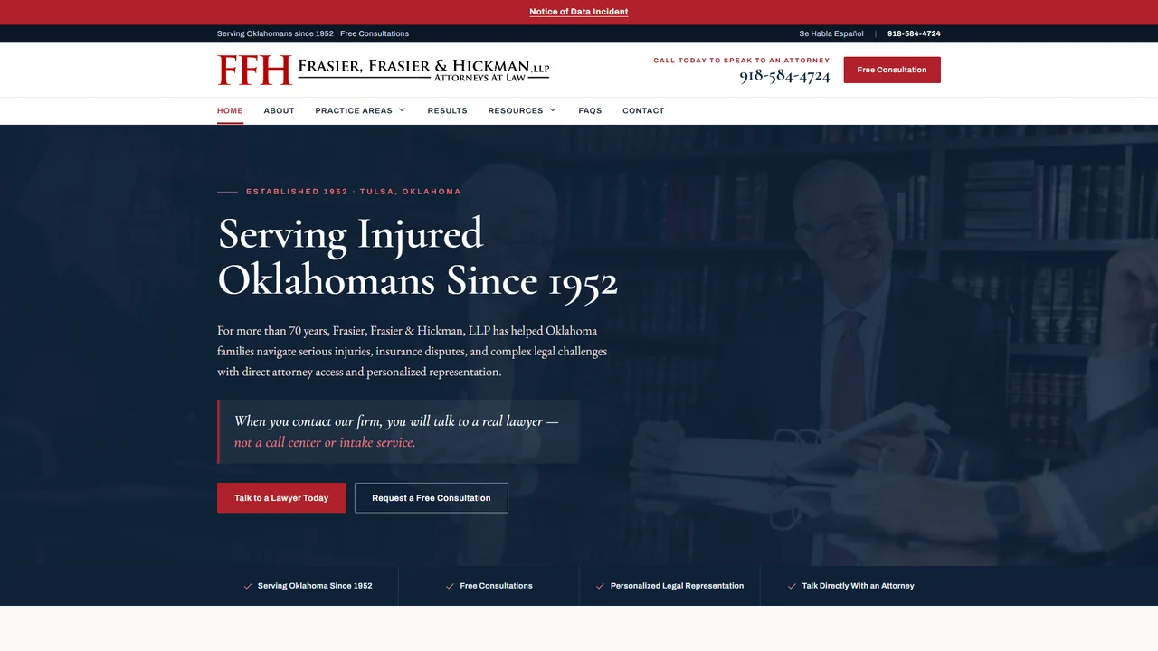 Frasier, Frasier and Hickman, LLP - Tulsa, OK office in Tulsa, Oklahoma