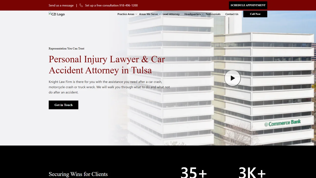 Knight Injury and Car Accident Lawyers Tulsa - Tulsa, OK office in Tulsa, Oklahoma