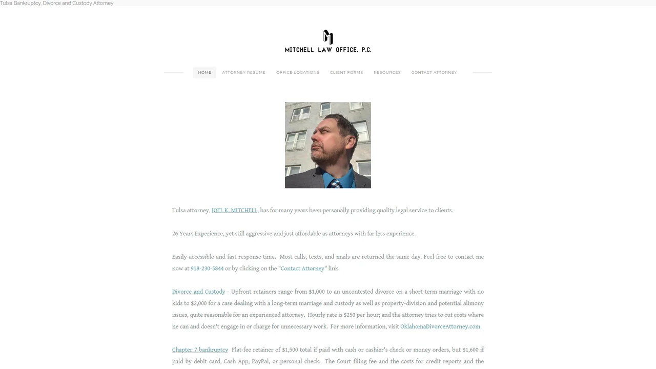 Joel K. Mitchell, Attorney-at-Law - Tulsa, OK office in Tulsa, Oklahoma