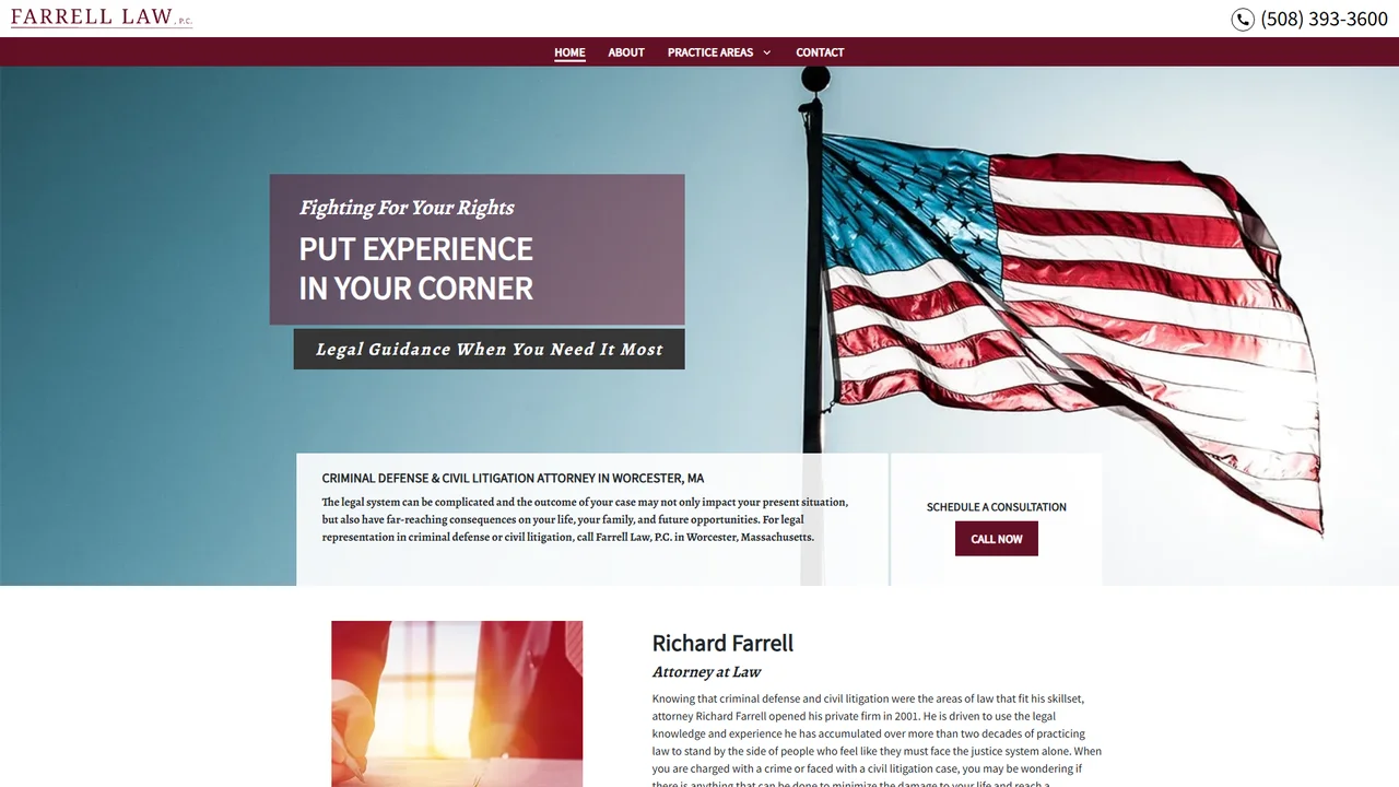 Farrell Law, P.C. - Worcester, MA office in Worcester, Massachusetts