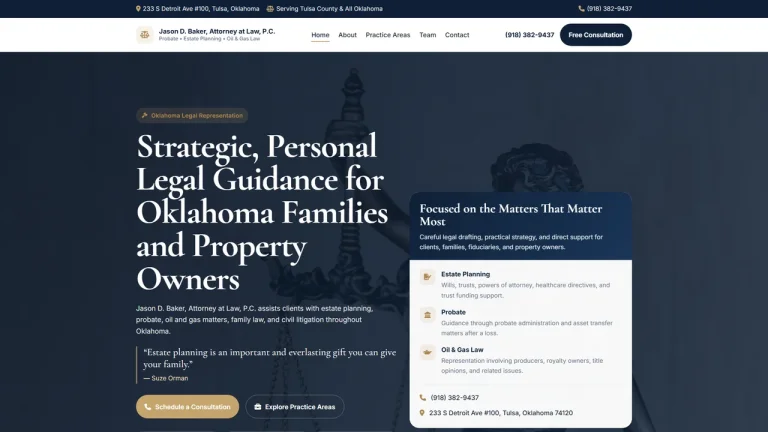Jason D Baker Law Firm - Tulsa, OK - Attorney in Tulsa