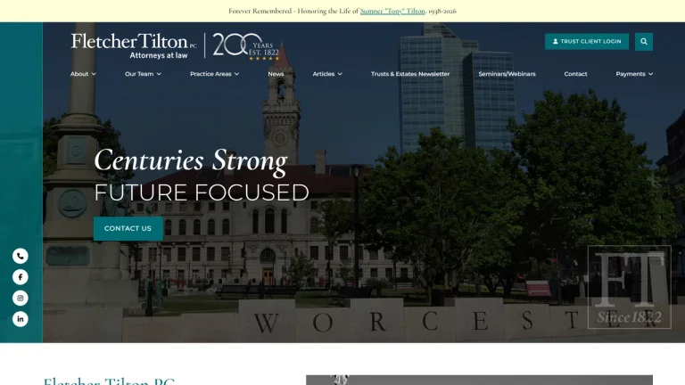 Fletcher Tilton PC - Worcester, MA - Attorney in Worcester