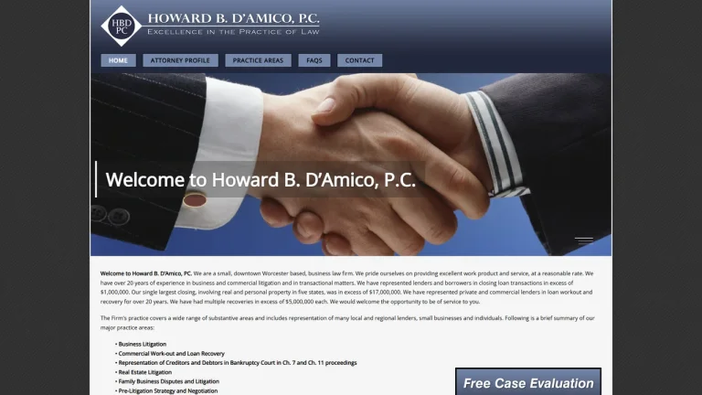 Howard B. D’Amico, P.C. - Worcester, MA - Attorney in Worcester