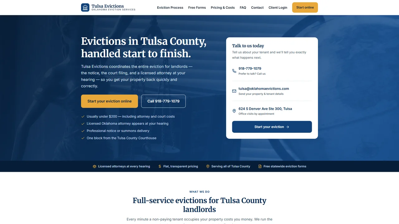 Tulsa Evictions LLC - Tulsa, OK office in Tulsa, Oklahoma