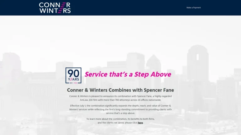 Conner & Winters, LLP - Tulsa, OK - Attorney in Tulsa