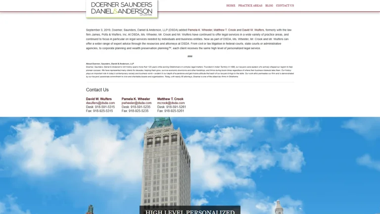 James, Potts & Wulfers, Inc. - Tulsa, OK - Attorney in Tulsa