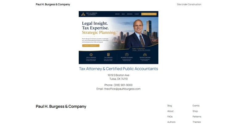 Paul H. Burgess & Co., Attorney-CPAs - Tulsa, OK - Attorney in Tulsa